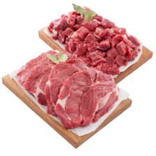 Runderlappen of hacheevlees